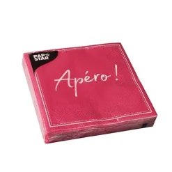 SET 20 TOVAGLIOLI 25X25CM FUXIA APERO: vendita online SET 20 TOVAGLIOLI 25X25CM FUXIA APERO in offerta