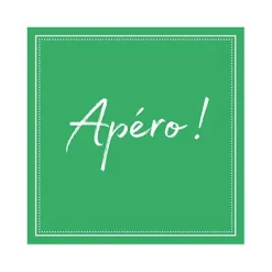 SET 20 TOVAGLIOLI 25X25CM VERDE APERO: vendita online SET 20 TOVAGLIOLI 25X25CM VERDE APERO in offerta