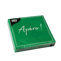 SET 20 TOVAGLIOLI 25X25CM VERDE APERO: vendita online SET 20 TOVAGLIOLI 25X25CM VERDE APERO in offerta