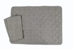 SET AMERICANO IN COTONE TRAPUNTATO GRIGIO: vendita online SET AMERICANO IN COTONE TRAPUNTATO GRIGIO in offerta