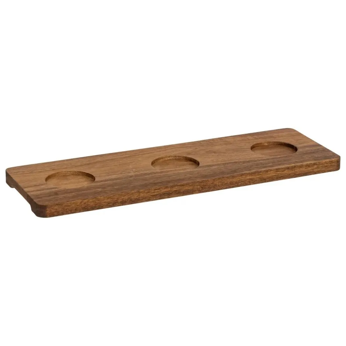 SET APERITIVO FAMILY CORNER 4PZ IN CERAMICA E ACACIA