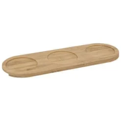 SET APERITIVO RIVI CON VASSOIO IN BAMBOO E 3 CIOTOLE