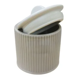 SET 3 BARATTOLI IN CERAMICA 400ML ZUCCHERO/SALE/CAFFE GRIGIO/BIANCO