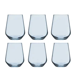 SET 6 BICCHIERI DA ACQUA LINEA ALLEGRA TURCHESE 42CL