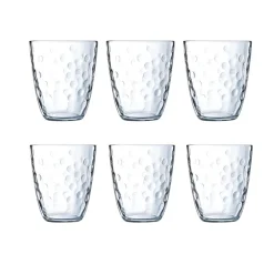 SET 6 BICCHIERI DA ACQUA LINEA CONCEPTO IN VETRO TRASPARENTE 31CL