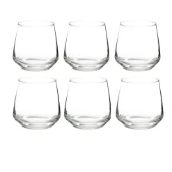 SET 6 BICCHIERI DA ACQUA LINEA ELAYA IN VETRO TRASPARENTE 34CL
