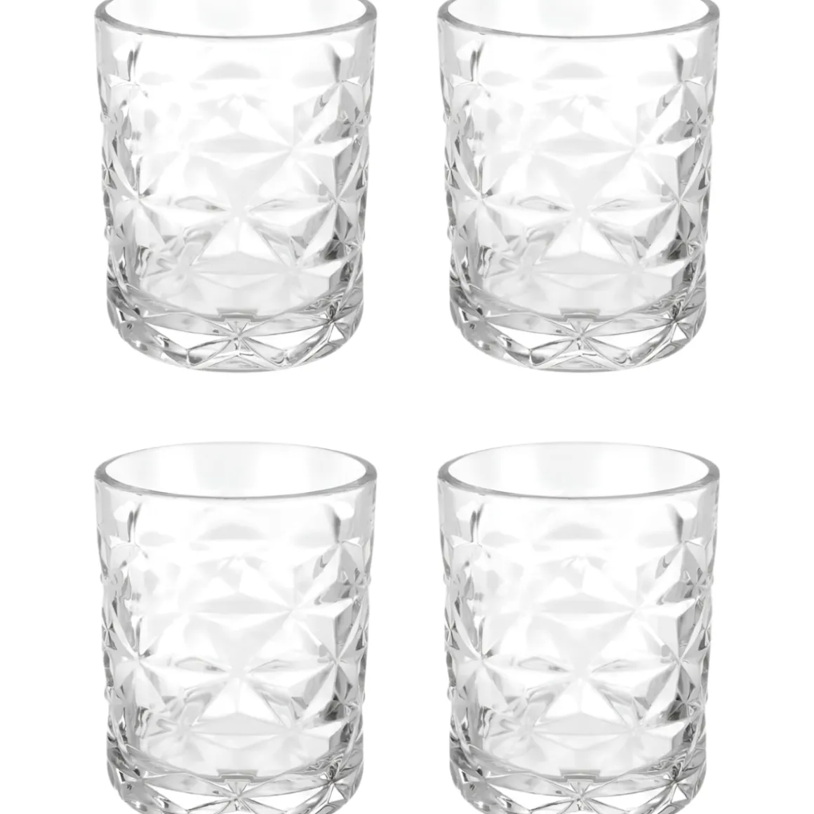 SET 4 BICCHIERI DA ACQUA LINEA ESTRELLA IN VETRO TRASPARENTE 36CL
