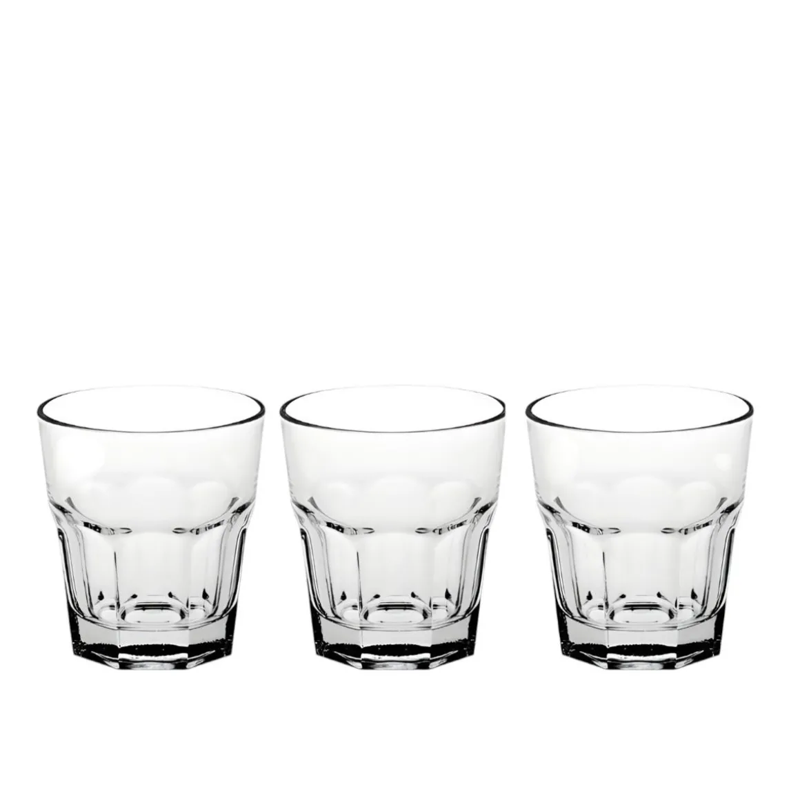 SET 3 BICCHIERI DA ACQUA LINEA MEDINA VETRO TRASPARENTE 269ML