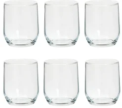 SET 6 BICCHIERI DA ACQUA LINEA PAOL'EAU VETRO TRASPARENTE 31CL