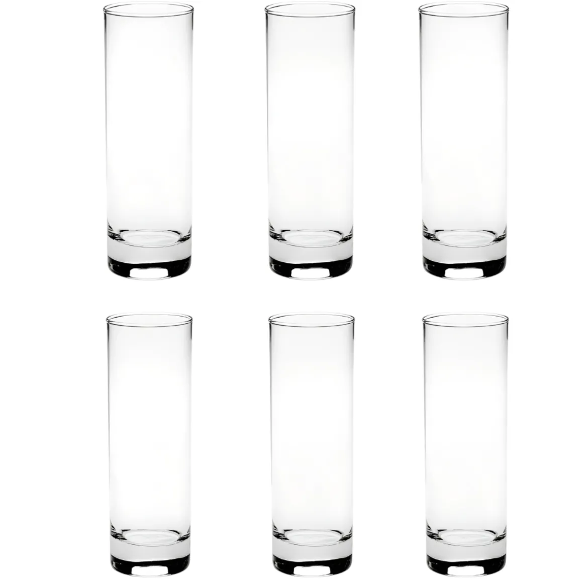 SET 6 BICCHIERI DA ACQUA LINEA SCOZIA IN VETRO TRASPARENTE 220ML
