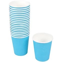SET 40 BICCHIERI DI CARTA VITAMINE D 23CL BLU
