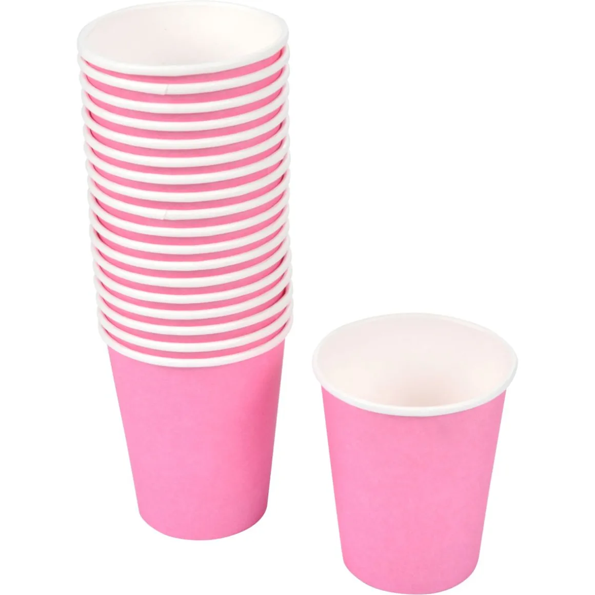 SET 20 BICCHIERI DI CARTA VITAMINE 23CL ROSA