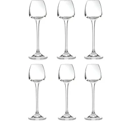 SET 6 CALICI DA LIQUORE ALIZE'E IN VETRO TRASPARENTE 7CL