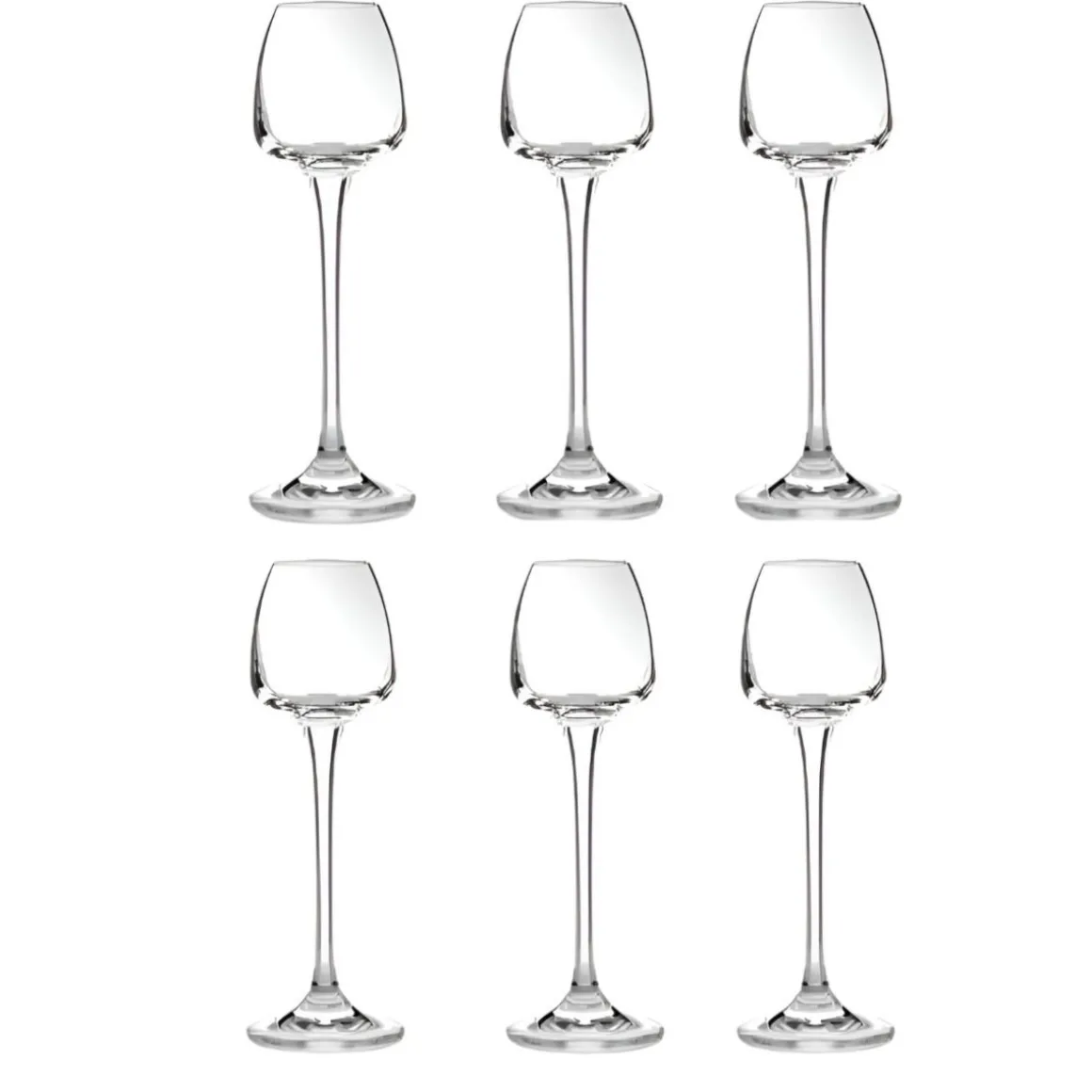 SET 6 CALICI DA LIQUORE ALIZE'E IN VETRO TRASPARENTE 7CL