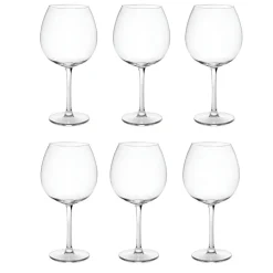 SET 6 CALICI DA VINO IN VETRO TRASPARENTE XXL 72CL