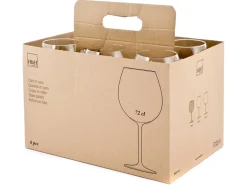 SET 6 CALICI DA VINO IN VETRO TRASPARENTE XXL 72CL