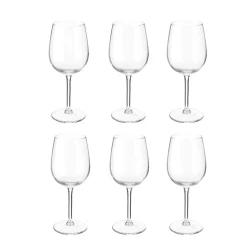 SET 6 CALICI DA VINO IN VETRO 6.4X20.2CM 36CL