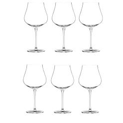 SET 6 CALICI DA VINO ROSSO LINEA LIMOSA 740ML