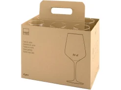 SET 6 CALICI DA VINO XXL IN VETRO TRASPARENTE LINEA APERITIF 53CL