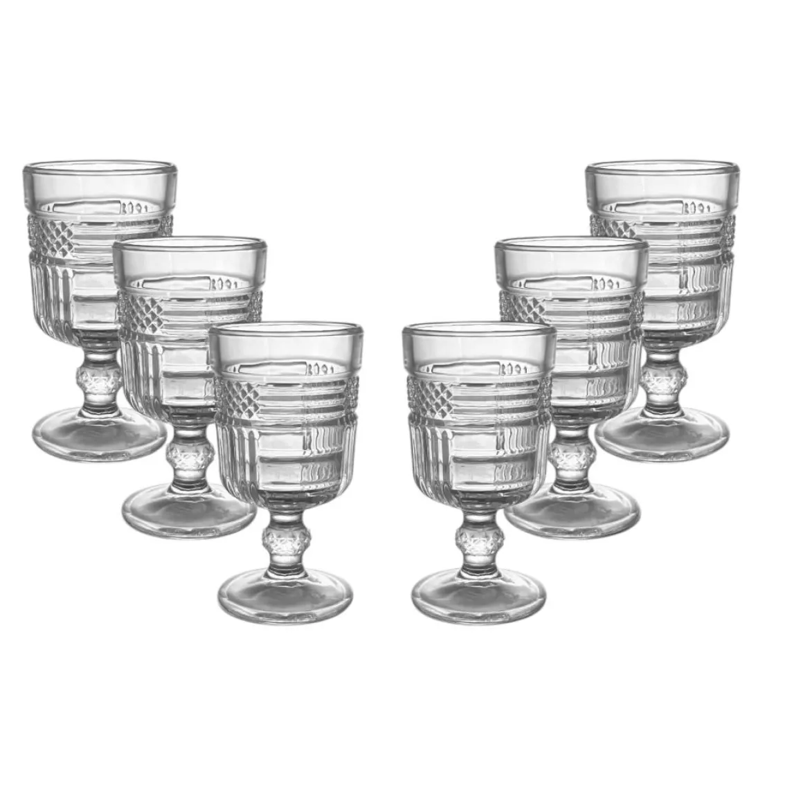 SET 6 CALICI IN VETRO MOD. CRYSTAL 5X9CM 65ML