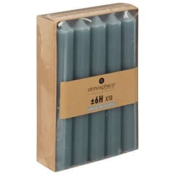 SET 10 CANDELE HUGO BLU H 16CM: vendita online SET 10 CANDELE HUGO BLU H 16CM in offerta