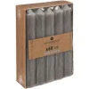 SET 10 CANDELE HUGO GRIGIO SCURO H 16CM: vendita online SET 10 CANDELE HUGO GRIGIO SCURO H 16CM in offerta