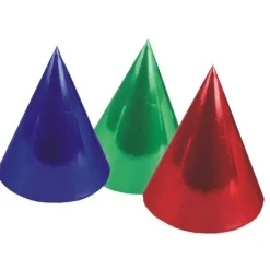 SET 6 CAPPELLINI PARTY METALLIZZATI: vendita online SET 6 CAPPELLINI PARTY METALLIZZATI in offerta