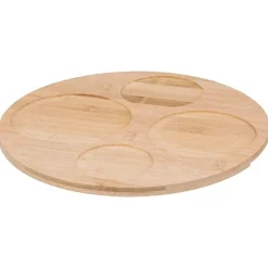 SET 4 CIOTOLE DA APERITIVO IN CERAMICA E BAMBOO