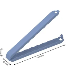 SET 2 CLIP PER SACCHETTI DA FREEZER ONDA XXL 21.5X5.5X2.6CM
