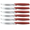 SET 6 COLTELLI BISTECCA ROSSI LINEA MASTER 11.5CM