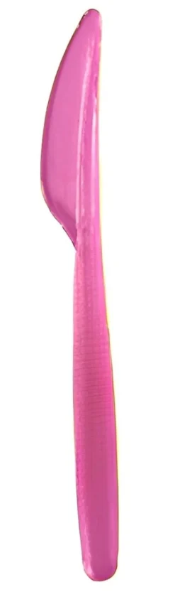 SET 15 COLTELLI COMPACT IN PLASTICA FUCSIA