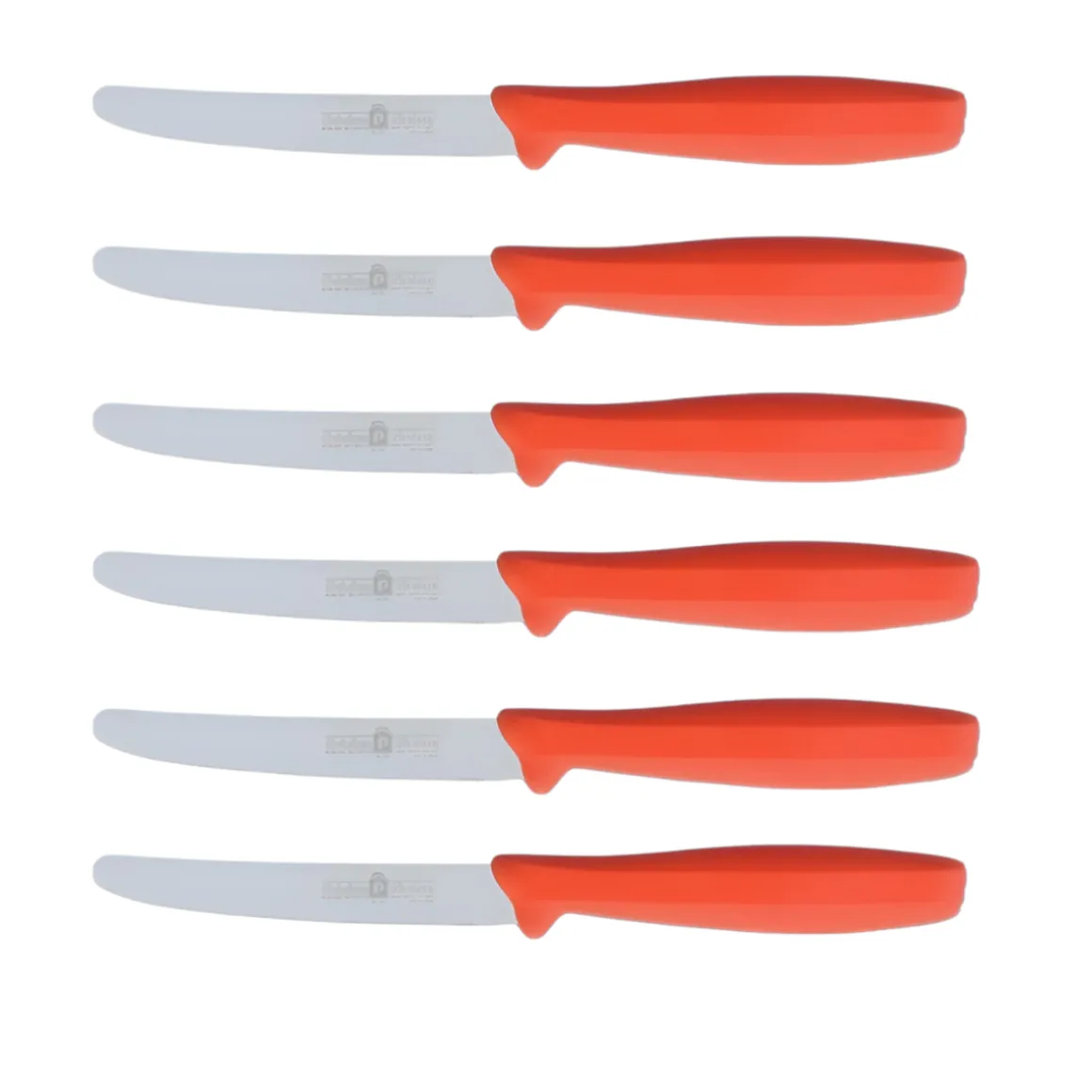 SET 6 COLTELLI DA TAVOLA ARANCIO LINEA L'ORIGINALE MIGLIORE 11CM