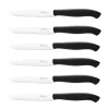 SET 6 COLTELLI DA TAVOLA LINEA GENIUS NERI 11CM