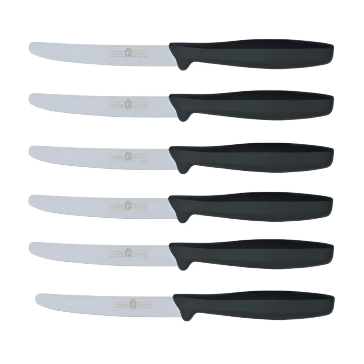 SET 6 COLTELLI DA TAVOLA NERI LINEA L'ORIGINALE MIGLIORE 11CM