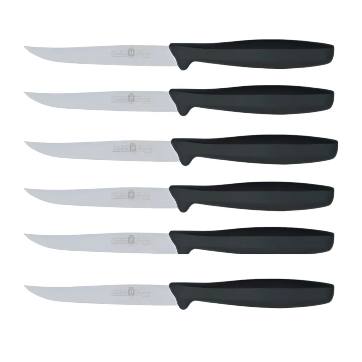 SET 6 COLTELLI PER BISTECCA NERI LINEA L'ORIGINALE MIGLIORE 11CM
