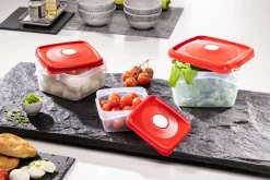 SET 3 CONTENITORI FRESKA SQUARE IN PLASTICA 0.5-1-2LT ASSORTITO