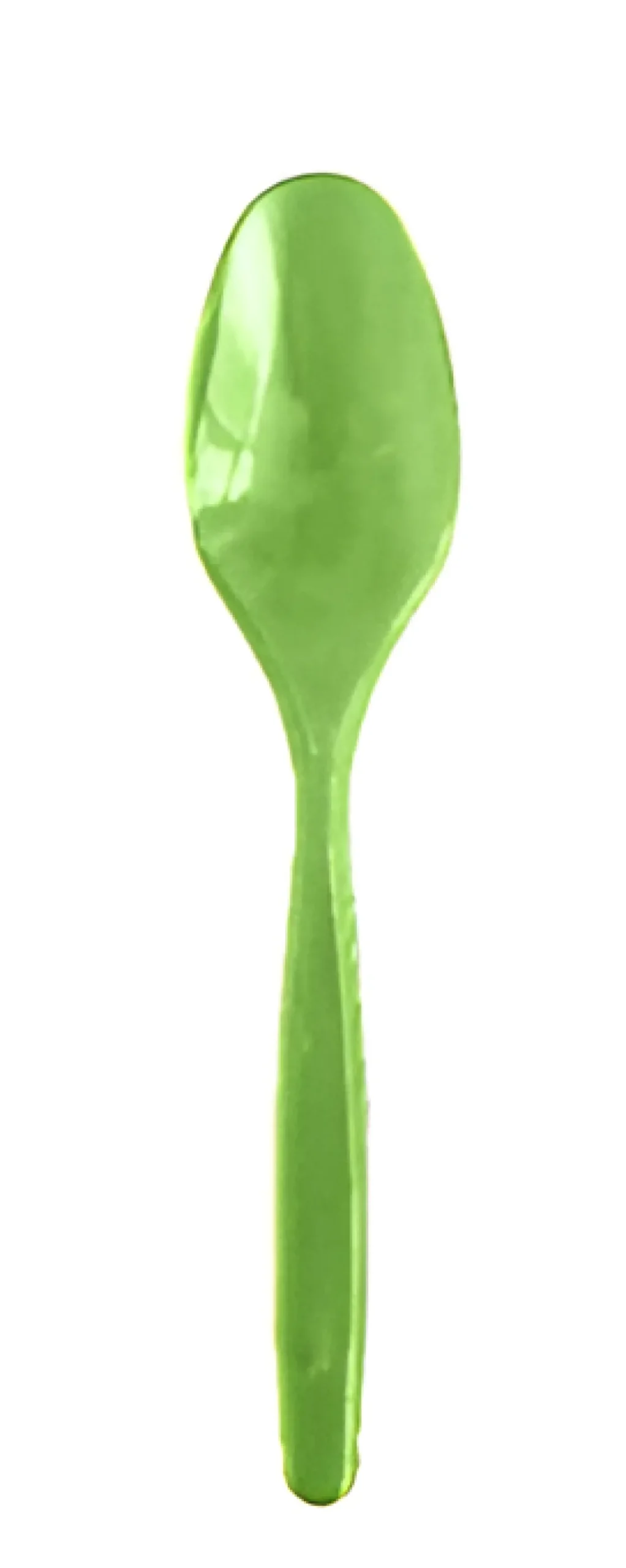 SET 15 CUCCHIAI COMPACT IN PLASTICA VERDE ACIDO