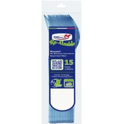 SET 15 CUCCHIAI COMPACT IN PLASTICA AZZURRI