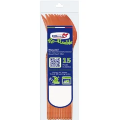 SET 15 CUCCHIAI COMPACT IN PLASTICA ARANCIO