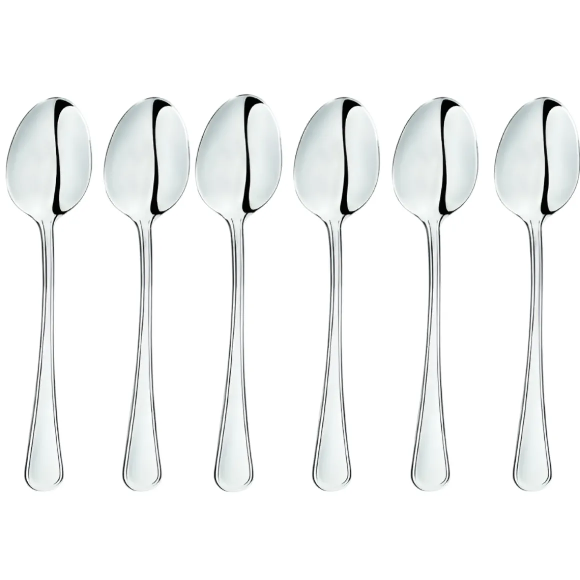 SET 6 CUCCHIAINI DA CAFFE' LINEA INGLESE 13.2CM