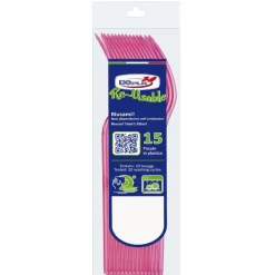 SET 15 FORCHETTE COMPACT IN PLASTICA FUCSIA