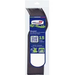 SET 15 FORCHETTE COMPACT IN PLASTICA NERE