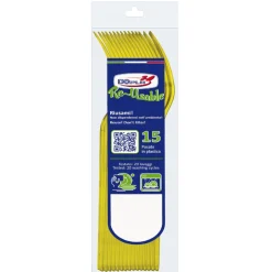 SET 15 FORCHETTE COMPACT IN PLASTICA GIALLE