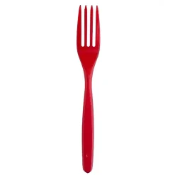 SET 15 FORCHETTE COMPACT IN PLASTICA ROSSE