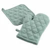 SET GUANTO DA CUCINA + PRESINA IN COTONE UNITO VERDE SALVIA: vendita online SET GUANTO DA CUCINA + PRESINA IN COTONE UNITO VERDE SALVIA in offerta