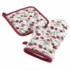 SET GUANTO DA CUCINA + PRESINA IN COTONE CERISETTE RUBINO: vendita online SET GUANTO DA CUCINA + PRESINA IN COTONE CERISETTE RUBINO in offerta