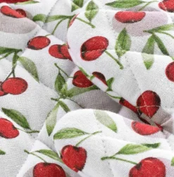 SET GUANTO DA CUCINA + PRESINA IN COTONE CERISETTE RUBINO: vendita online SET GUANTO DA CUCINA + PRESINA IN COTONE CERISETTE RUBINO in offerta