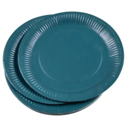 SET 20 PIATTI DI CARTA DIAM. 23CM VITAMINE SMERALDO
