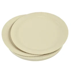 SET 20 PIATTI DI CARTA VITAMINE DIAM. 23CM LINO
