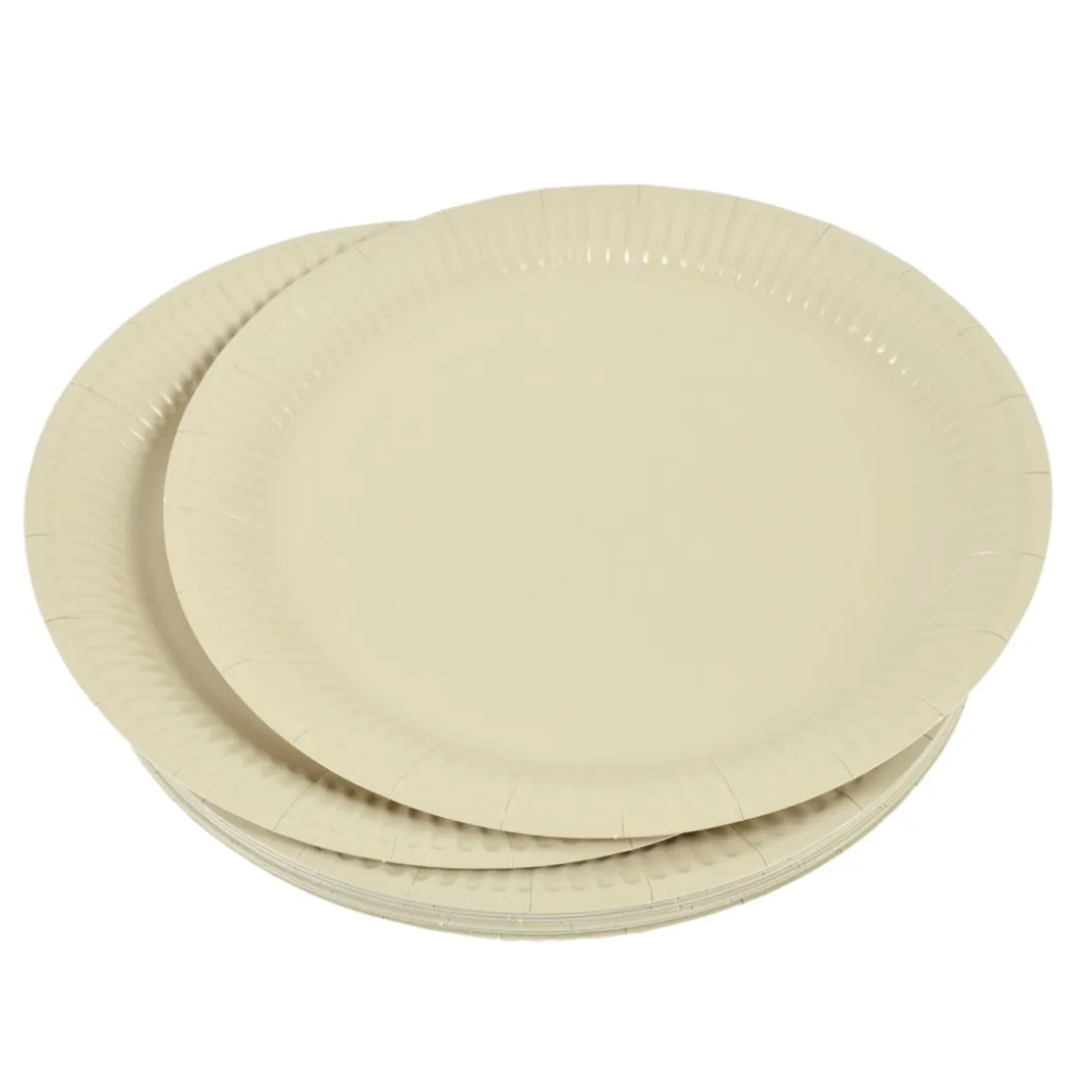 SET 20 PIATTI DI CARTA VITAMINE DIAM. 23CM LINO